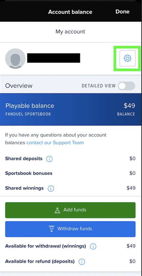 change fanduel address|fanduel my account.